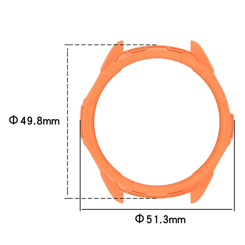 For Garmin Fenix 7 Pro / Fenix 7 / Epix Pro 47mm Anti-collision TPU Watch Case Hollow Protective Frame - Starlight Color