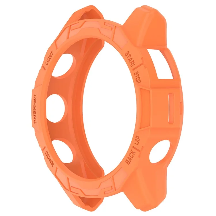 Для Garmin Fenix 7X Pro / Fenix 7X / Epix Pro 51mm Hollow Protective Frame Soft TPU Watch Case - Оранжевый