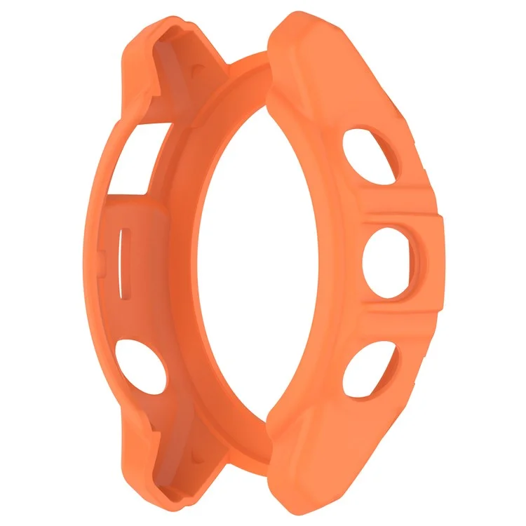 Для Garmin Fenix 7X Pro / Fenix 7X / Epix Pro 51mm Hollow Protective Frame Soft TPU Watch Case - Оранжевый