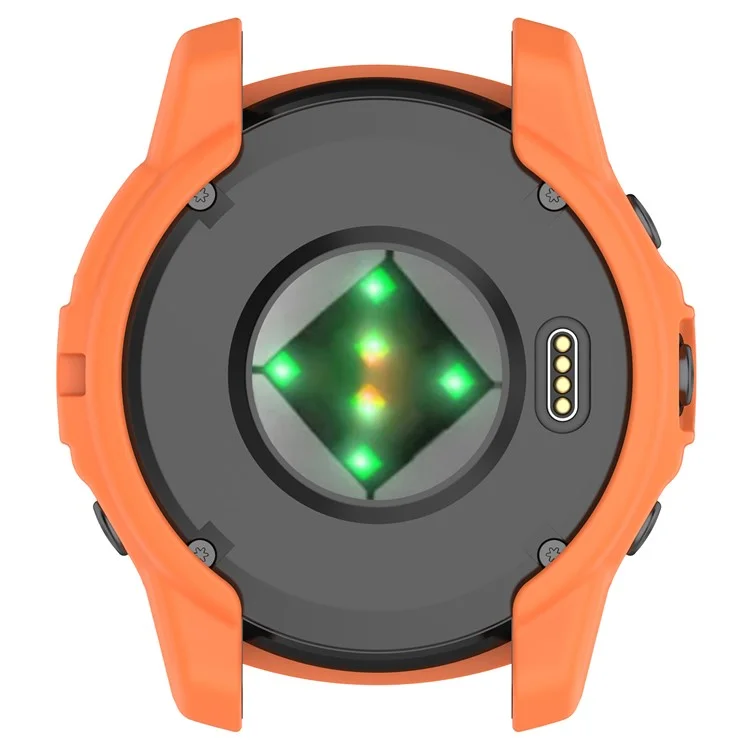 Для Garmin Fenix 7X Pro / Fenix 7X / Epix Pro 51mm Hollow Protective Frame Soft TPU Watch Case - Оранжевый