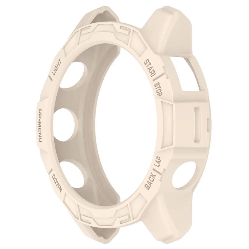 For Garmin Fenix 7S Pro / Fenix 7S / Epix Pro 42mm Anti-scratch TPU Hollow Watch Case Protective Frame - Starlight Color