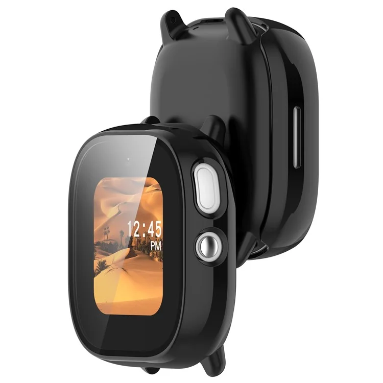 Для Disney Edition PC Frame Anti-collision Watch Case with Built-in Tempered Glass Film - Black для Verizon GizmoWatch