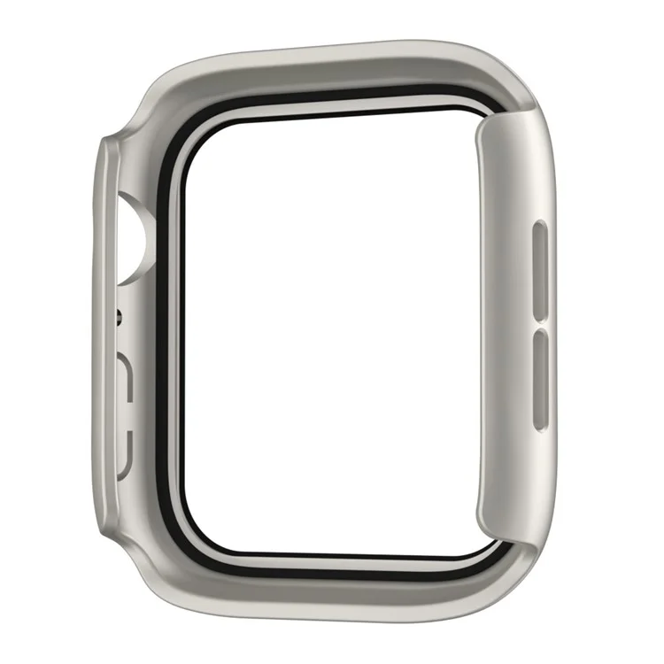 IP68 Waterproof Watch Case for Apple Watch Series 9 / 8 / 7 41mm , Tempered Glass Screen Protector PC Watch Cover - Starlight