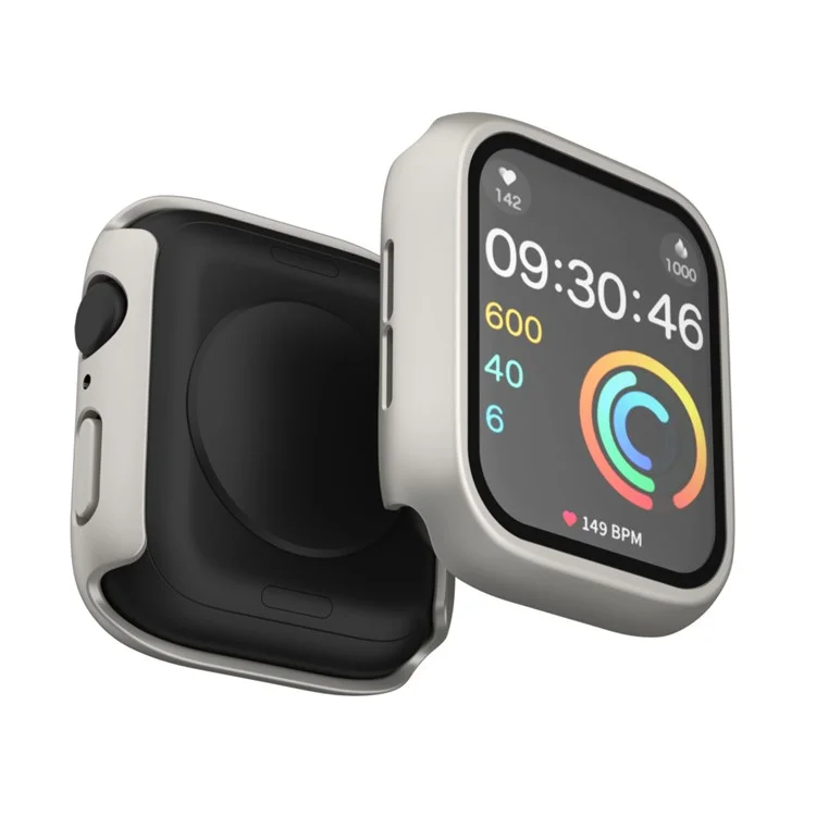 IP68 Waterproof Watch Case for Apple Watch Series 9 / 8 / 7 41mm , Tempered Glass Screen Protector PC Watch Cover - Starlight