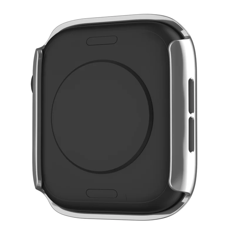 IP68 Waterproof Watch Case for Apple Watch Series 9 / 8 / 7 41mm , Tempered Glass Screen Protector PC Watch Cover - Silver