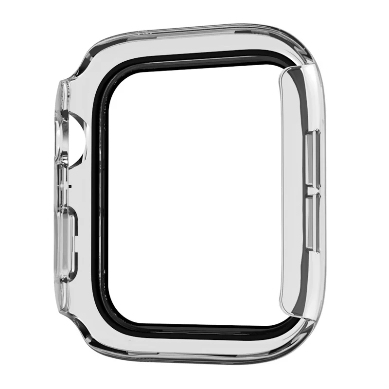 IP68 Waterproof Watch Case for Apple Watch Series 9 / 8 / 7 41mm , Tempered Glass Screen Protector PC Watch Cover - Transparent