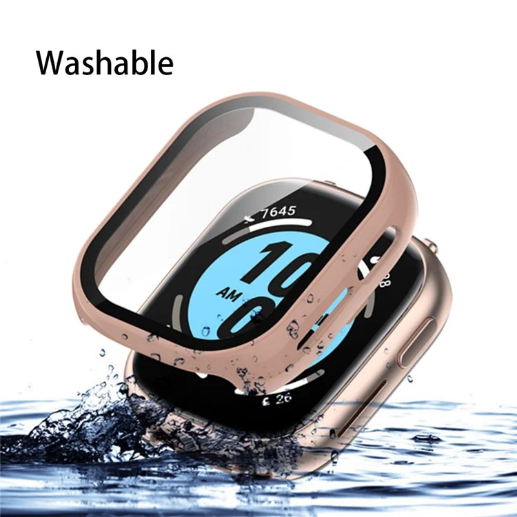 Capa Inteligente de Relógio para Honor Watch 4 TMA-L19 Capa Rígida de PC com Protetor de Tela de Vidro Temperado - Rosa