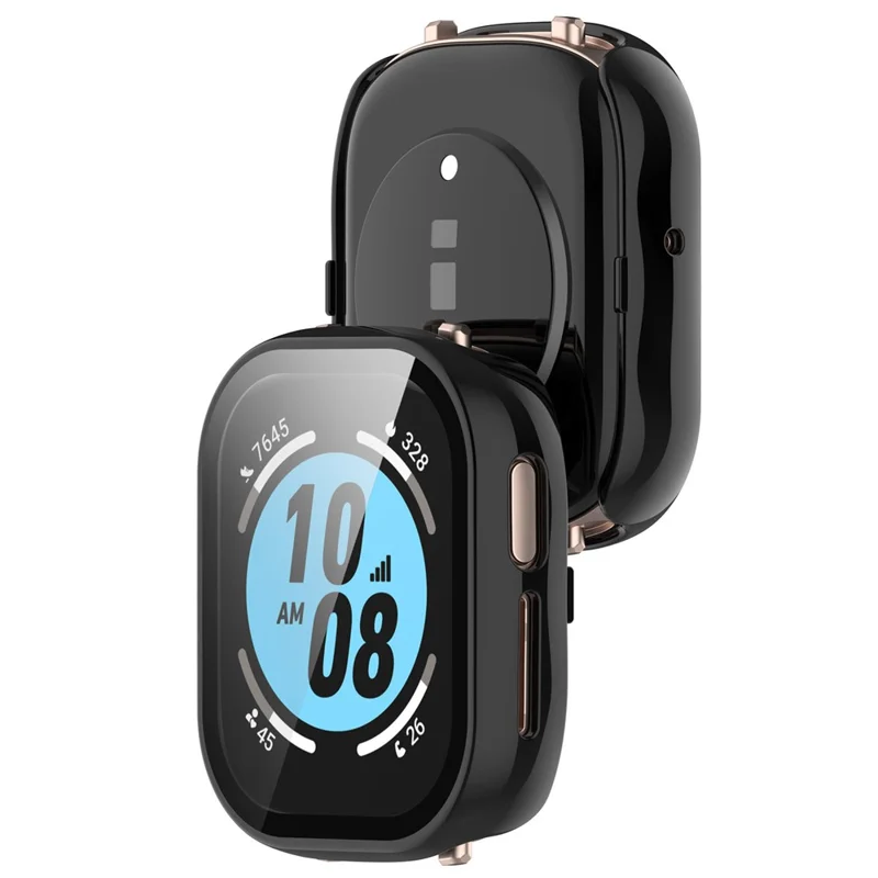 Smart Watch Case for Honor Watch 4 TMA-L19 Hard PC Case with Tempered Glass Screen Protector - Black