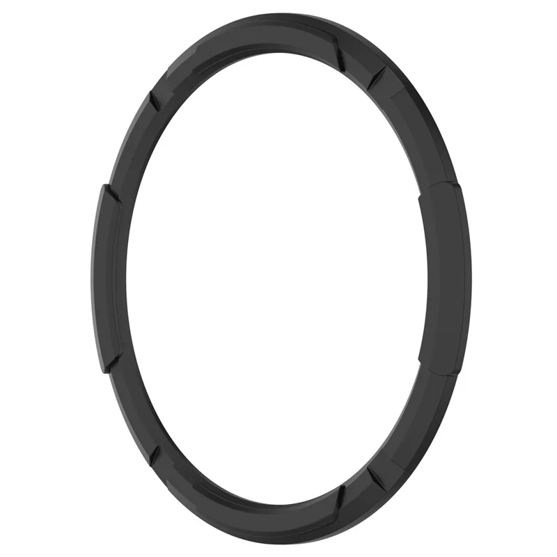 For Samsung Galaxy Watch6 Classic 43mm Watch Frame TPU Protector with Dial Panel Not Complete Covering Case - Black