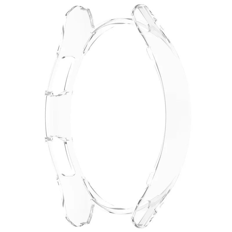 Hard PC Cover for Samsung Galaxy Watch6 Classic 47mm , Hollowed-out Anti-Scratch Watch Case - Transparent