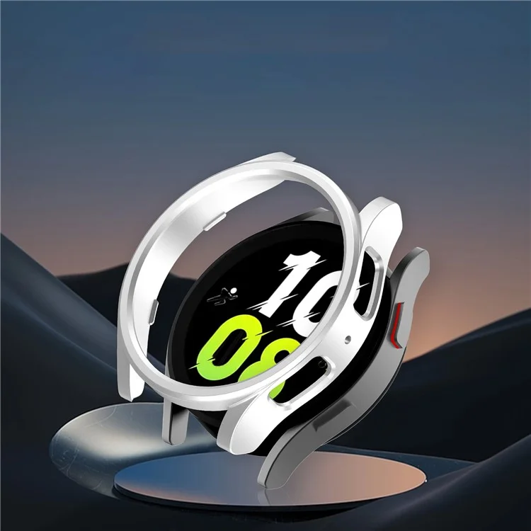Watch Cover for Samsung Galaxy Watch6 40mm , Matte PC Protective Case Hollow Frame Protector - Rose Gold