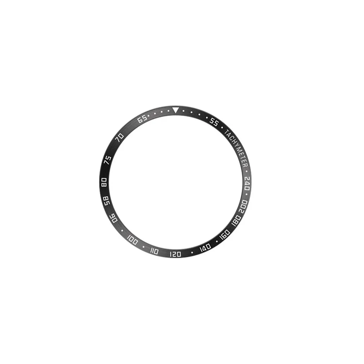 Type E Bezel Styling pour Samsung Galaxy Watch6 40mm, Cadre de protection en acier inoxydable adhésif - Caractères noirs / blancs