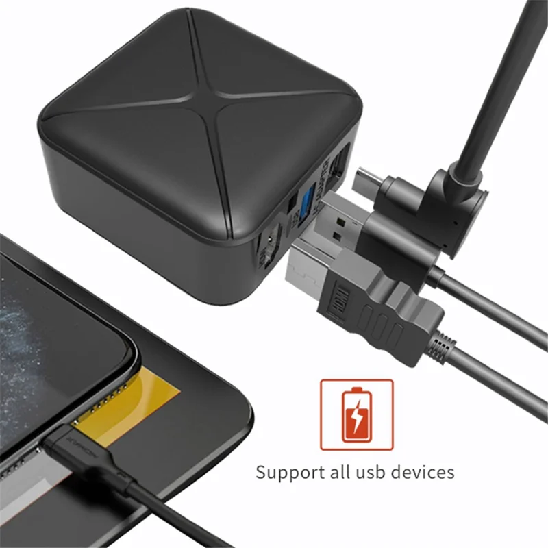 Adaptador de Alimentação e Conversor de Vídeo HD para Console de Jogo Nintendo Switch - Plug UK