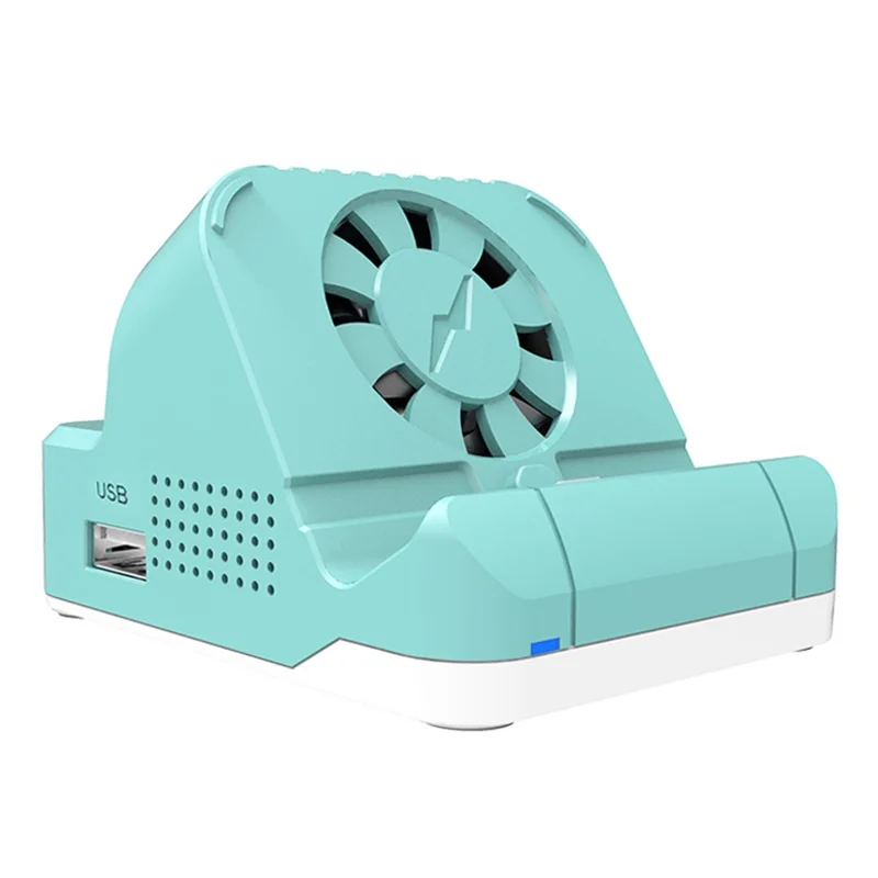 SW300 Docking Station for Nintendo Switch , Portable HD TV Dock Hub Adapter with Fan - Green