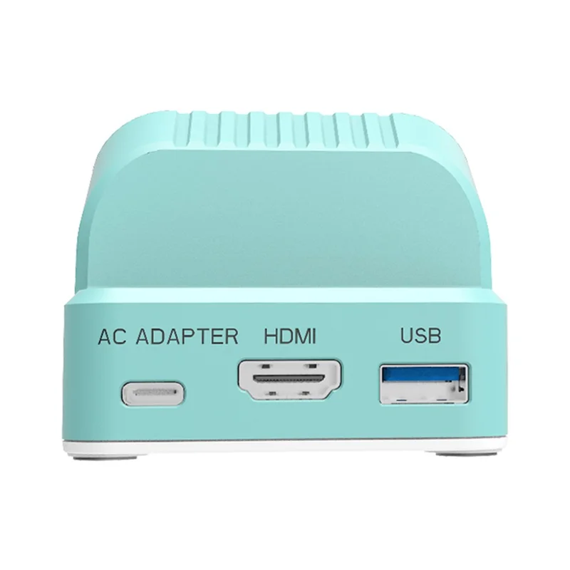 SW300 Docking Station for Nintendo Switch , Portable HD TV Dock Hub Adapter with Fan - Green