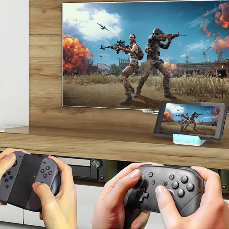 SW300 Docking Station for Nintendo Switch , Portable HD TV Dock Hub Adapter with Fan - Green