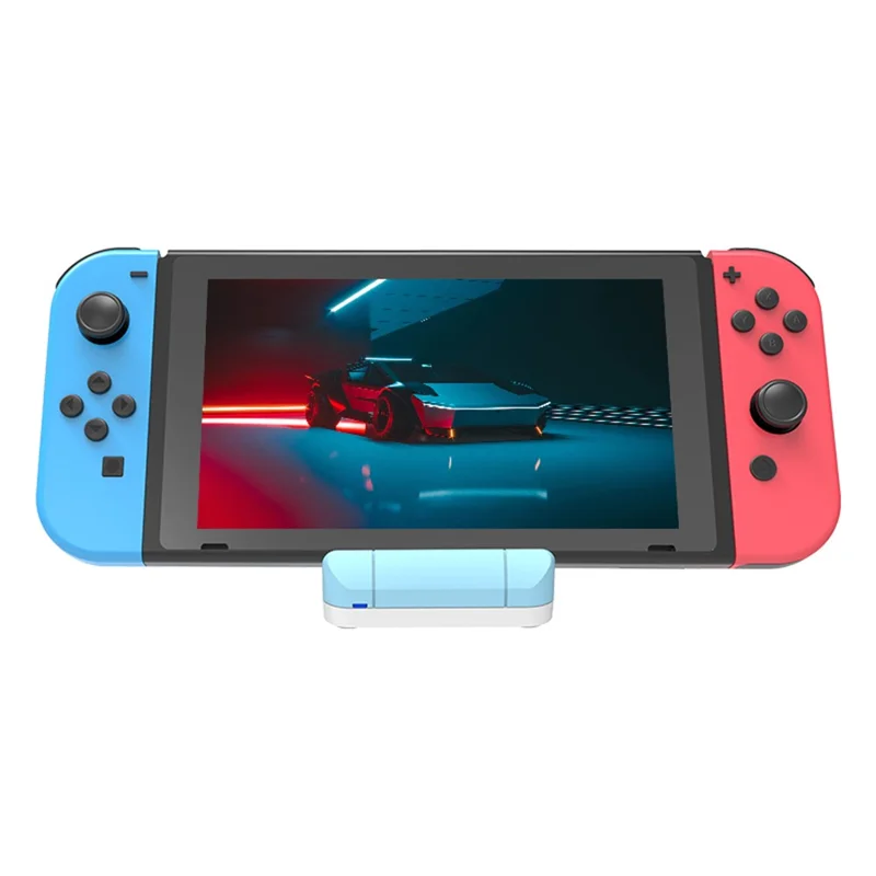 SW300 Docking Station for Nintendo Switch , Portable HD TV Dock Hub Adapter with Fan - Blue