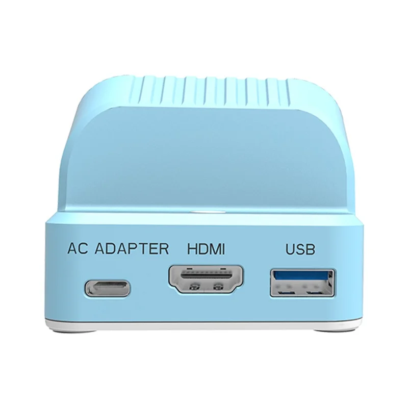 SW300 Docking Station for Nintendo Switch , Portable HD TV Dock Hub Adapter with Fan - Blue
