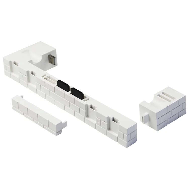 Chargeur de station d'accueil pour manette Nintendo Switch Charge rapide Dock Station pour 4 Joy-cons avec rangement pour cartes de jeu - Blanc