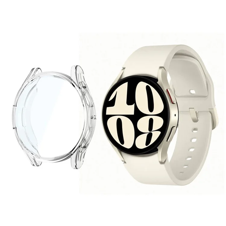 ENKAY HAT PRINCE Per Samsung Galaxy Watch6 40mm Custodia per Orologio Trasparente Telaio Protettivo in TPU