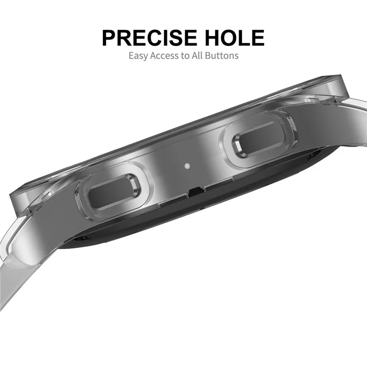 ENKAY HAT PRINCE Per Samsung Galaxy Watch6 40mm Custodia per Orologio Trasparente Telaio Protettivo in TPU