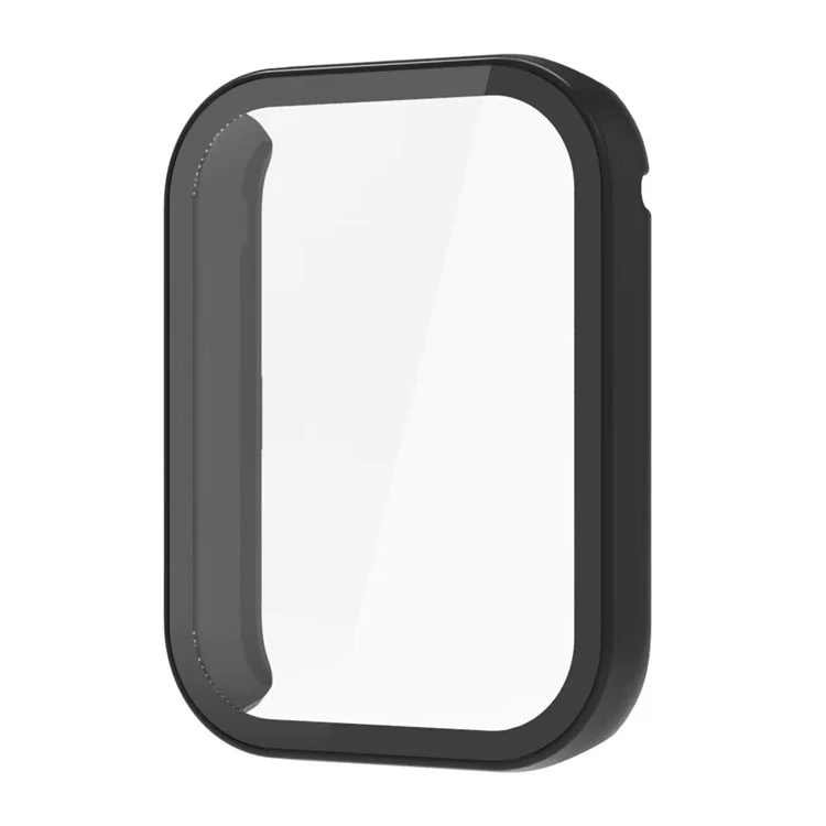 Für Huami Amazfit Bip 5 PC Schutzhülle Smart Watch Cover mit Hartglas-Displayschutz - Schwarz
