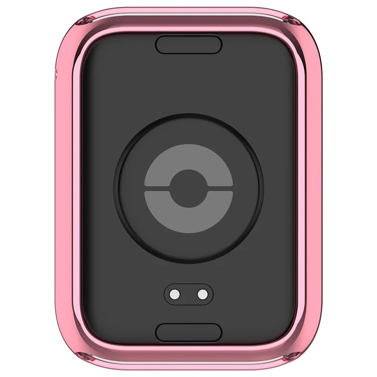 For Xiaomi Smart Band 8 Pro TPU Watch Case Electroplating Frame Cover - Pink