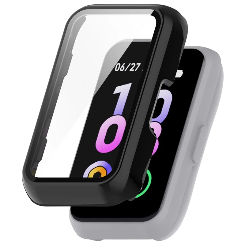 For Keep B4 Lite Hard PC Protective Case Watch Cover with Built-in Tempered Glass Screen Protector - Black