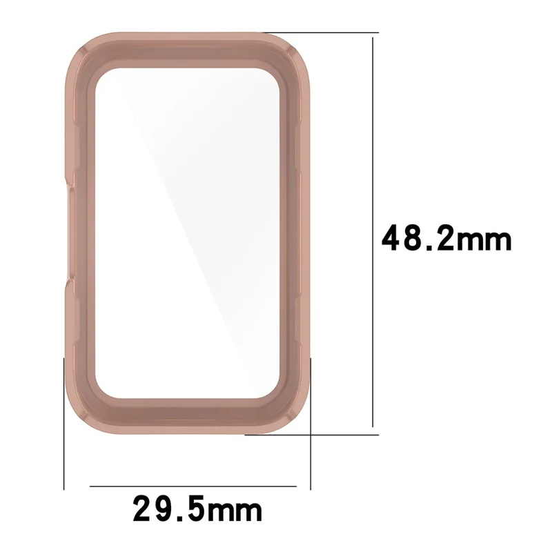 For Keep B4 Lite Hard PC Protective Case Watch Cover with Built-in Tempered Glass Screen Protector - Black