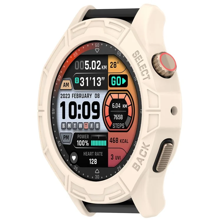 Watch Case for Huami Amazfit Cheetah / Amazfit Cheetah Pro , Rugged TPU Hollow Frame Cover - Starlight