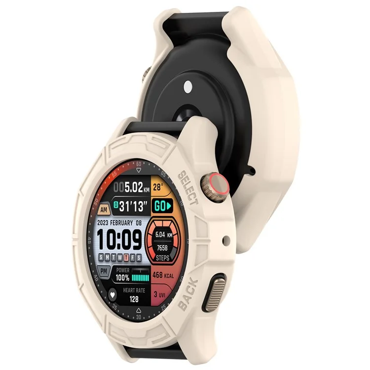 Watch Case for Huami Amazfit Cheetah / Amazfit Cheetah Pro , Rugged TPU Hollow Frame Cover - Starlight