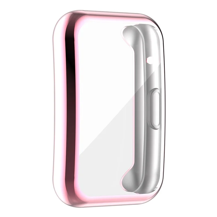 Coque de protection pour Huawei Watch Fit (TIA-B09 / TIA-B19) / Fit Special Edition (B39) / Fit New, Boîtier de montre en TPU électroplaqué - Rose