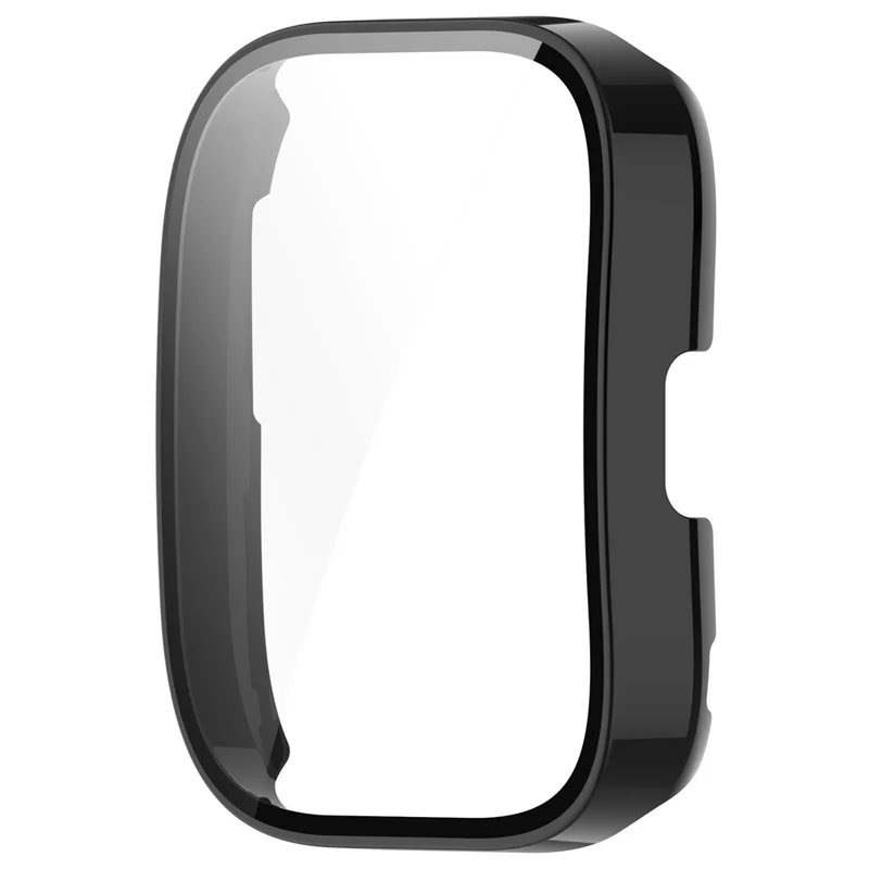 Pour Huami Amazfit Bip 5 A2215 Étui de protection global en PC dur avec protecteur d'écran en verre trempé - Noir