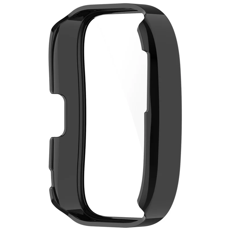 Pour Huami Amazfit Bip 5 A2215 Étui de protection global en PC dur avec protecteur d'écran en verre trempé - Noir