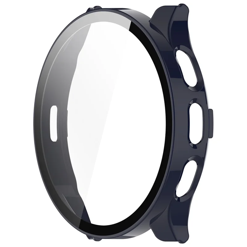 For Garmin Venu 3 PC Case with Tempered Glass Screen Protector Scratch Resistant Watch Cover - Ink Blue