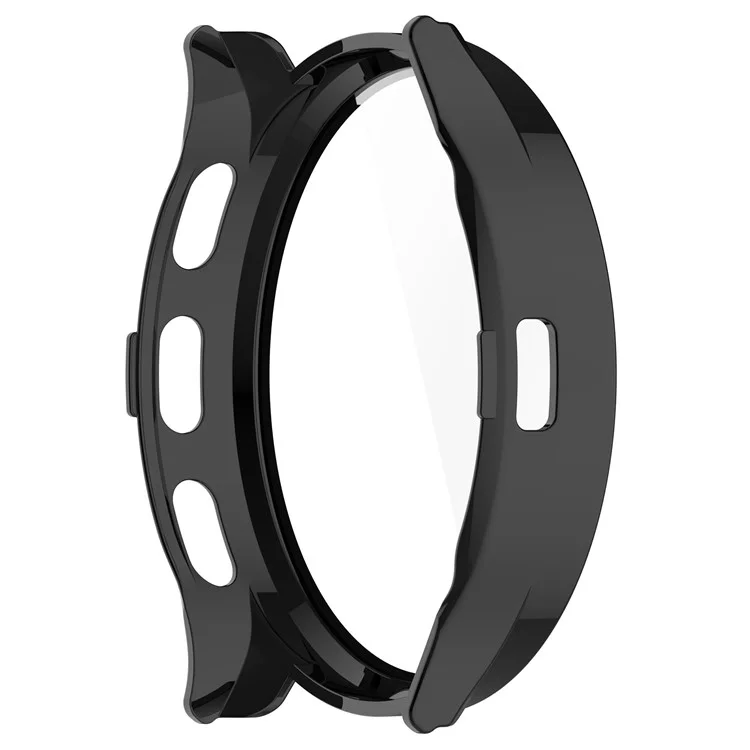 Per Garmin Venu 3S Custodia rigida in PC Full Coverage con protezione dello schermo in vetro temperato - Nero