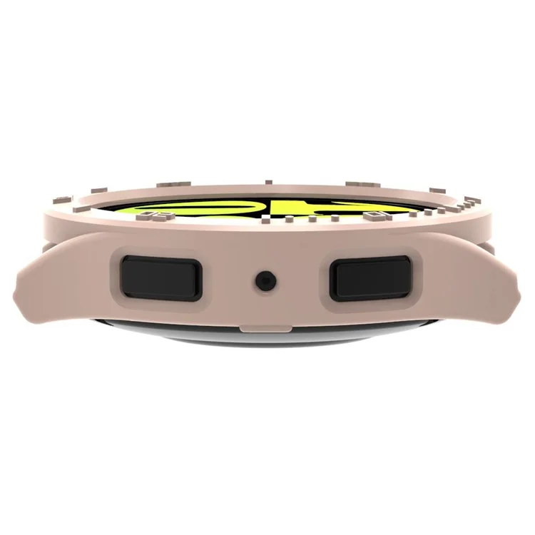 For Samsung Galaxy Watch6 44mm Hollow PC Watch Case Cover 3D Numeral Smart Watch Protective Case - Blue