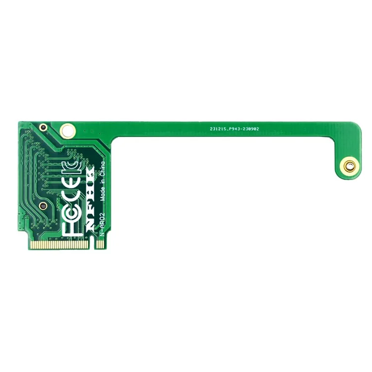 EP-022-2280MM NVME M-Key 22x30mm to 22x80mm Ângulo Adaptador de Extensão SSD Upgrade Compatível com ROG Ally Gaming