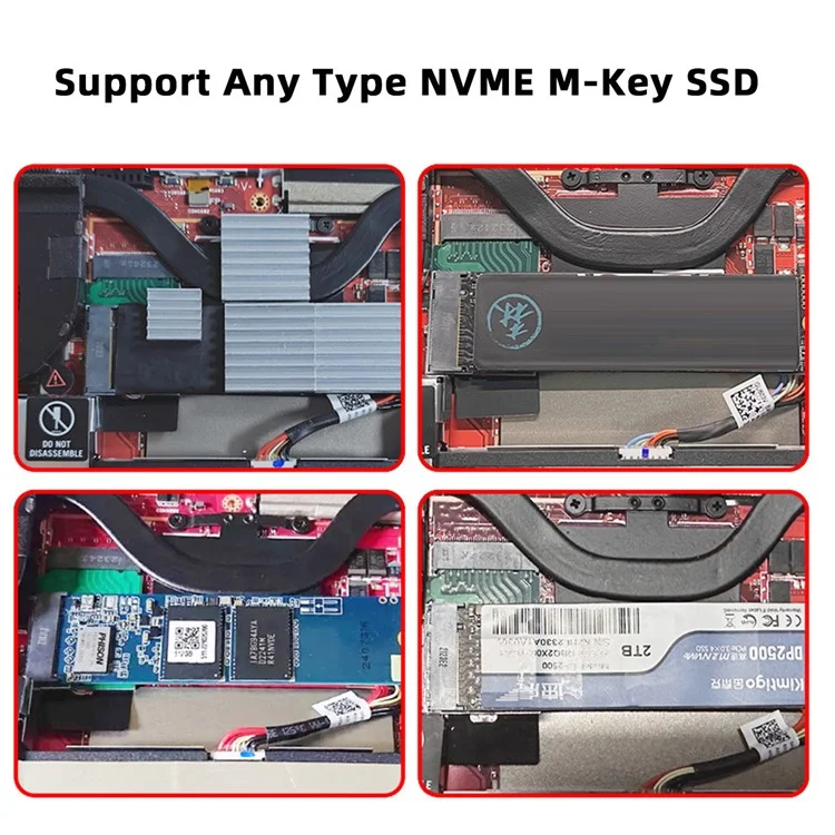 EP-022-2280MM NVME M-Key 22x30mm to 22x80mm Ângulo Adaptador de Extensão SSD Upgrade Compatível com ROG Ally Gaming