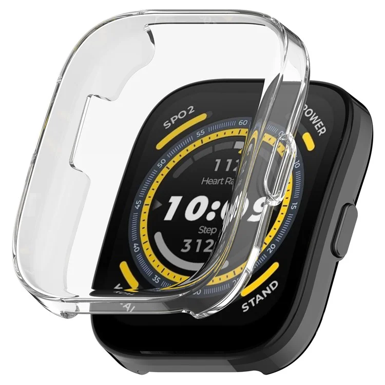 Para Huami Amazfit Bip 5 (A2215) Soft TPU Watch Case All-Around Electroplating Cover - Transparente