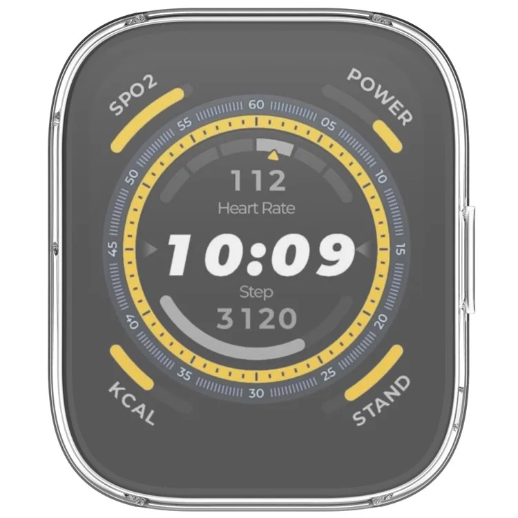 Para Huami Amazfit Bip 5 (A2215) Soft TPU Watch Case All-Around Electroplating Cover - Transparente