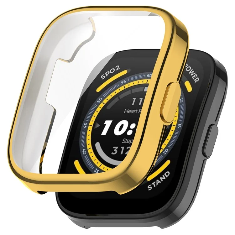 Для Huami Amazfit Bip 5 (A2215) Electroplating TPU Watch Cover Overall Protective Case - Gold