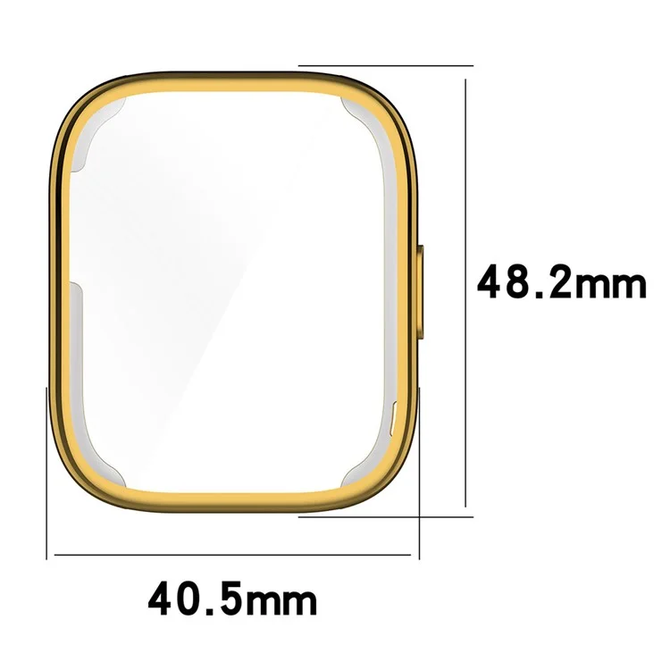 Для Huami Amazfit Bip 5 (A2215) Electroplating TPU Watch Cover Overall Protective Case - Gold