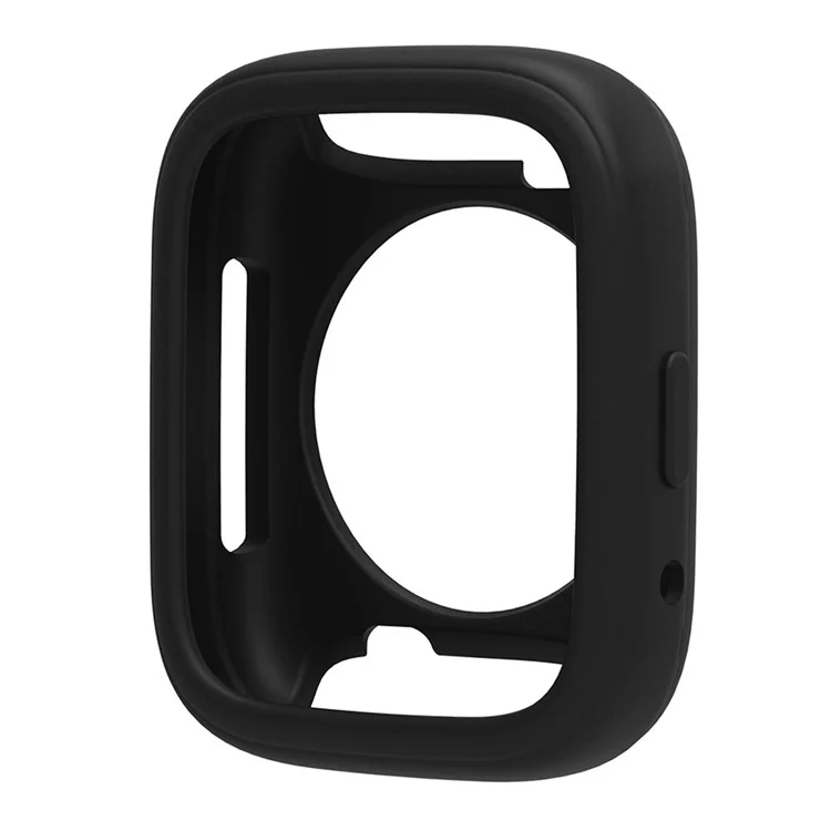 Boîtier de montre pour Xiaomi Redmi Watch 3 Lite / Watch 3 Active, cadre de protection en silicone souple - Noir