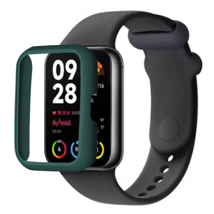For Xiaomi Smart Band 8 Pro Watch Case Hard PC Frame Hollowed Cover - Midnight Green