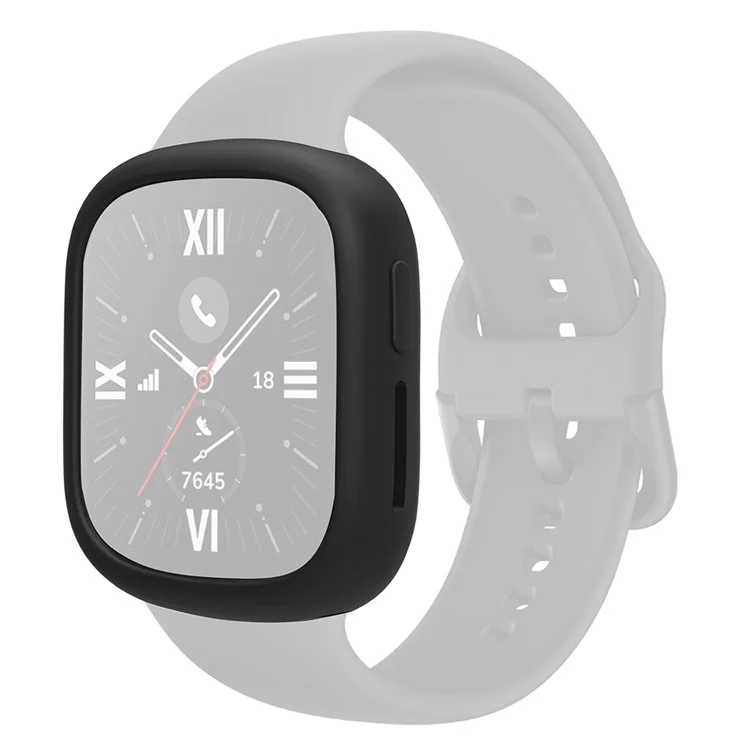 For Honor Watch 4 Silicone Case Protective Bumper Frame Watch Cover - Black