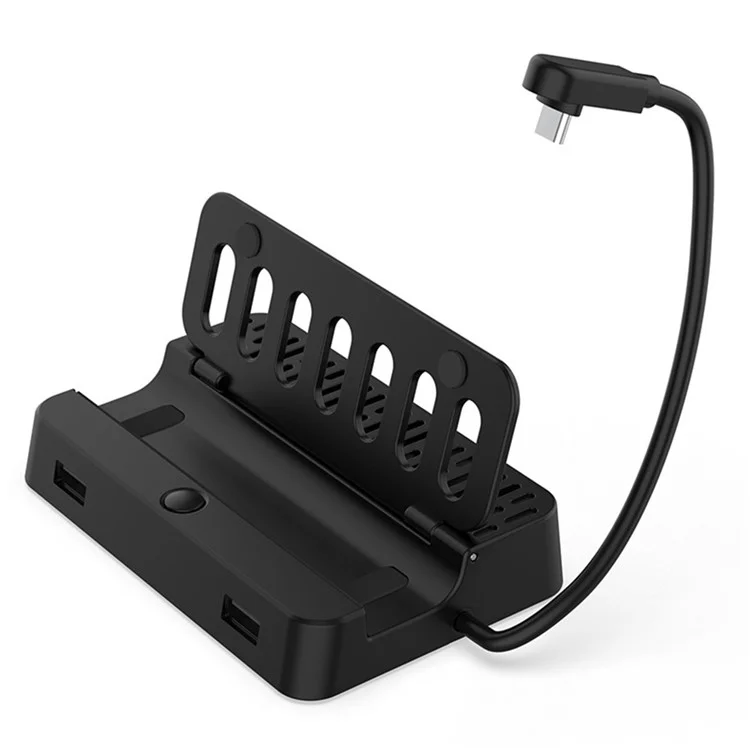 DOBE TY-2849 For Steam Deck Station de Dock Convertisseur avec Port Vidéo HD, Ethernet Gigabit, USB 2.0 et Charge Rapide PD