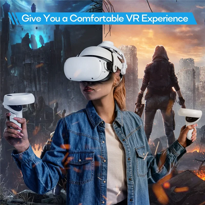 DEVASO Adjustable Head Strap for Meta Quest Pro / Quest 2 Elite Strap / Quest 3 Elite Strap / PICO 4 / PICO 4 Pro Accessories - Black