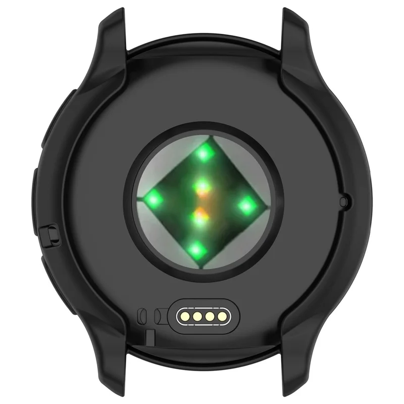 For Garmin Venu 3 TPU Case Cover Anti-Scratch Quick Release Watch Bumper Case with Dial Plate - Black