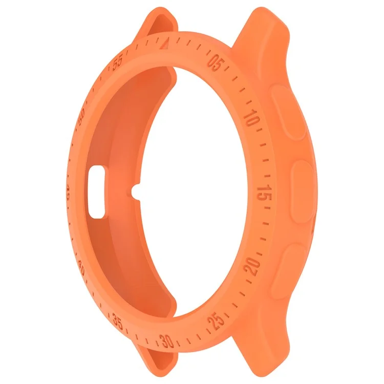 Protective Frame for Garmin Venu 3S Watch Case Cover with Dial Plate TPU Watch Bumper - Orange